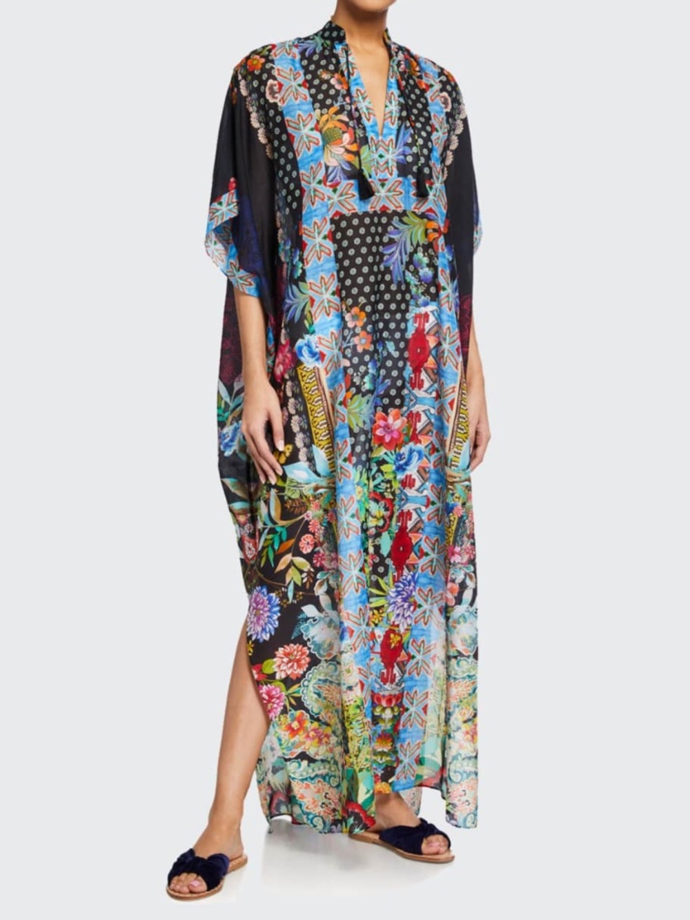 Johnny Was Dreamer Long Kaftan Swim Cover Up  PLUS SIZE